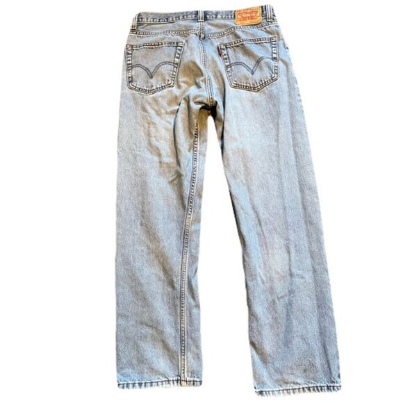 Levis 505 36x32 Light Wash Regular Fit Jeans - Picture 2 of 5